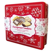 Sam's Choice European Chocolate Cookie in a giftable holiday tin.