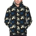 thumbnail image 4 of KLL Octopus 1 Print Mens Hoodie Long Sleeve Casual Pullover Hooded Sweatshirt Fashion Drawstring Hoodies with Pocket-XX-Large, 4 of 6