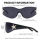 thumbnail image 5 of Gafas de Sol LIKSMU Sin Montura Estilo Y2K con Lentes Negras, 5 of 6