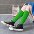 thumbnail image 6 of Picia Women Crew Soft Moisture-wicking Socks Green Pattern Design Cotton Socks, One Size fit All, 6 of 9