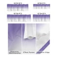 thumbnail image 3 of Kitchen Cafe Valance Curtain for Small Windows,Purple and White Color Ombre Rod Pocket Short Valances Minimalist Gradient Modern Art Window Treatment Panel for Living Room/Bedroom/Bathroom,54x18in, 3 of 9