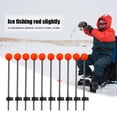 thumbnail image 1 of Puntas de caña de pescar en hielo, punta de varilla de resorte de bola roja ligera para pesca en hielo, 10 Uds., 1 of 7