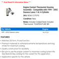 thumbnail image 2 of Engine Coolant Thermostat Housing Assembly - Compatible with 1999 - 2002 Daewoo Lanos 1.6L 4-Cylinder 2000 2001, 2 of 2