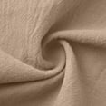thumbnail image 6 of Craaazy Women's Relaxed Fit V Neck Blouse, Solid Color Long Sleeve Ruffle Accent Top, Loose Comfy Cotton Linen Tee for Work & Daily Wear Gifts, 6 of 6