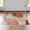 Orange Cream Tan, Pattern 4, variant on ODIKA 4'x6' Abstract Beige Washable Area Rug for Home Office, Under Desk, Non-Slip Chair-Friendly, Flatwoven