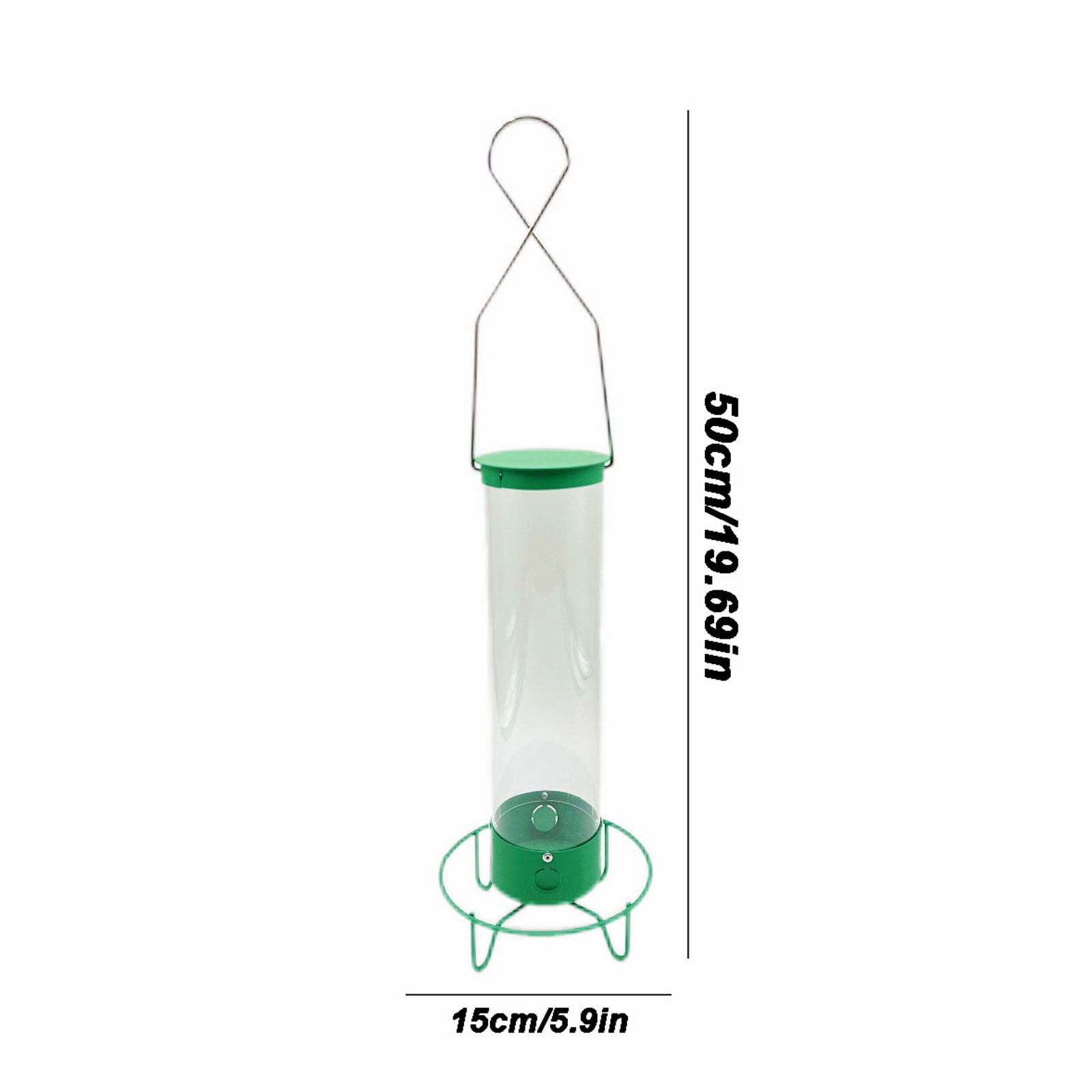 Outdoor Spinning Squirrel Proof Bird Feede, Spinning Squirrel Feeder, Hanging Rotatable Metal Bottom, Seed Holder for Garden Balcony Lawn