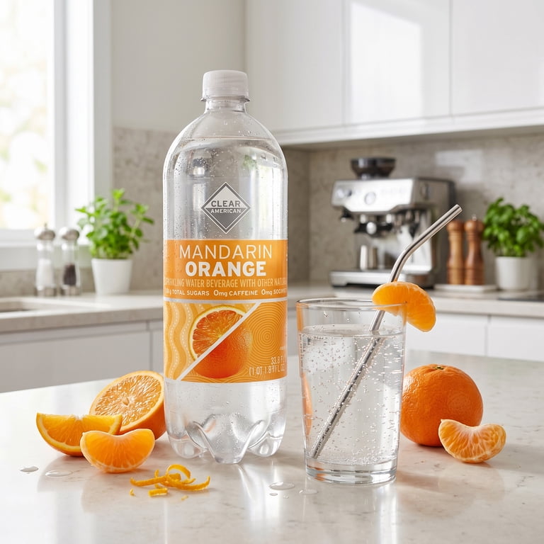 Clear American Mandarin Orange Sparkling Water, 12 Pack photo 3