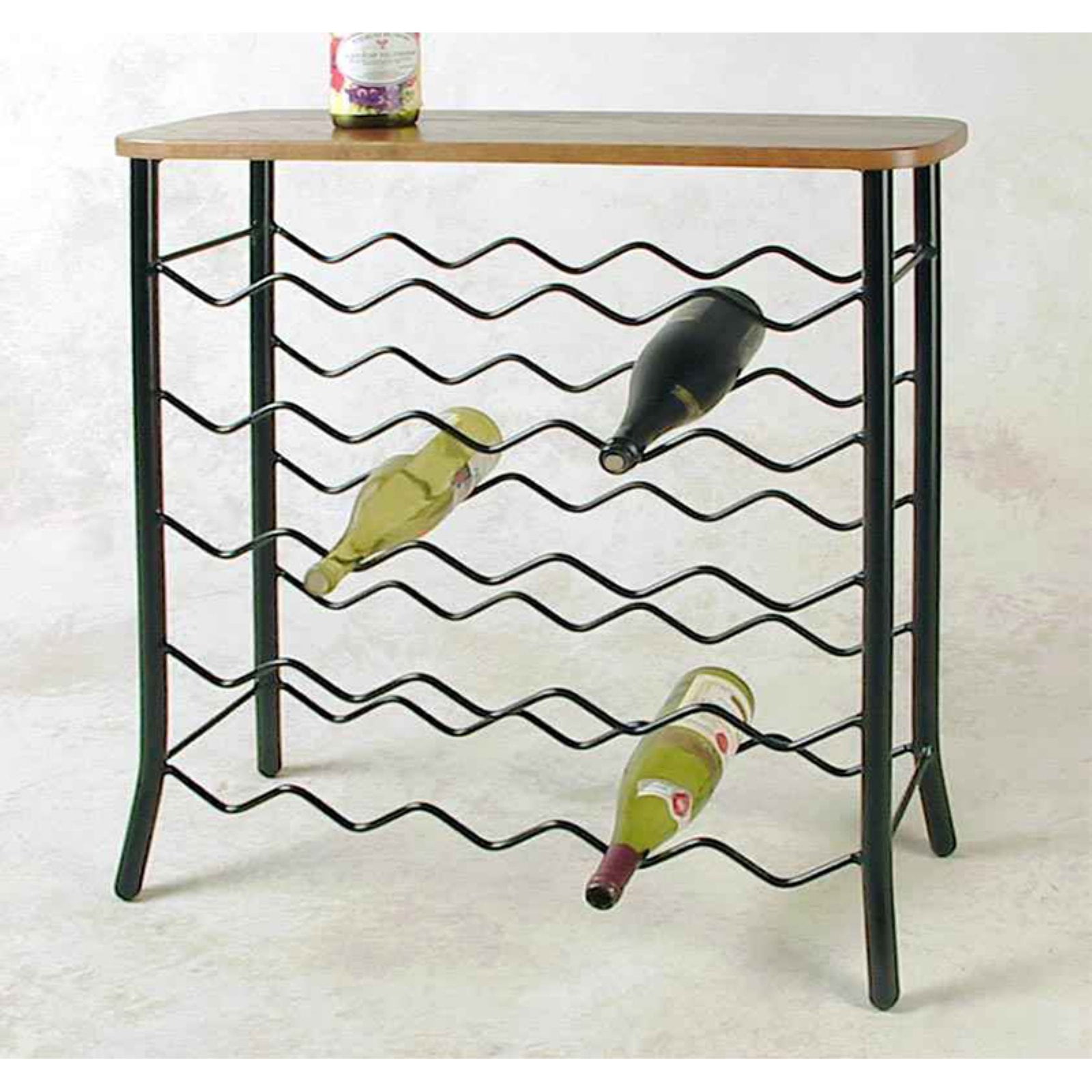 Grace 25 Bottle Wine Rack with Wood Top