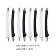 thumbnail image 5 of Couch Slipcovers Bed Sheet Clip Adjustable Mattress Topper Strap Straps Elastic Fasteners with Iron Clips Stretchy Non-slip 8 Pcs, 5 of 6