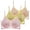 J, variant on iHPH7 3 Pack Ice Silk Jelly Bras for Women Seamless Mesh Wireless Padded Comfort Bralette Invisible Everyday Lounge Underwear Set A L