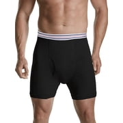 Harbor Bay by DXL Big and Tall Mens Boxer Briefs, Black, 4XL, Pack of 3