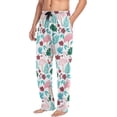 thumbnail image 5 of Beautiful Flamingo Men's Pajama Pants, Soft and Comfortable Lounge Sleep Bottoms with Pockets, Men's Sleepwear with Custom Print, Large, 5 of 7