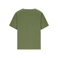 thumbnail image 5 of Dvprdro Womens Short Sleeve Crew Neck Tops Solid Cotton Linen Feel Pullover Blouses Casual Summer Shirts, 5 of 6
