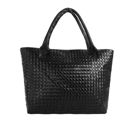 Flower Print Zipper - Women's Zipper Closure Argyle Design Flower Print Interior Casual Tote