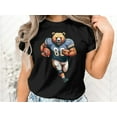 thumbnail image 3 of American Football Player Bear Game Day Gift Men Women Kids T-Shirt American Football Player Birthday Holiday Presents Tshirt, 3 of 10