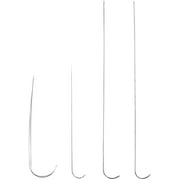 4pcs Stainless Steel Labor-Saving Large Eye Curved Beading Needles for Jewelry Making Sewing Spin Bead DIY Craft 4 Sizes
