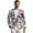 Music Newspaper Illustration, variant on HELLHERO One Button Mens Blazer Slim Fit One Button Front Suit Jacket, Blue Flame Polyester With Pockets Business Casual Suit for Office Work
