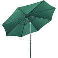 thumbnail image 2 of Topeakmart 11ft Patio Umbrella Market Umbrella with 8 Ribs Tilt and Crank for Garden, Deck, Backyard, Pool, Beach, Dark Green, 2 of 12