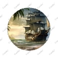 thumbnail image 3 of Motif de Navire d'Horreur Pirate Polyester Roue de Rechange Universelle pour Remorque RV SUV Camion Campeur, 3 of 5