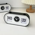 thumbnail image 3 of DESIGNICE Vintage Flip Clock Mechanical Alarm Clock Desktop Digital Clock with Calendar Clock Home Decor, 3 of 4