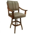 thumbnail image 2 of Home Square 30" Swivel Solid Wood Bar Stool in Taupe Brown - Set of 3, 2 of 2