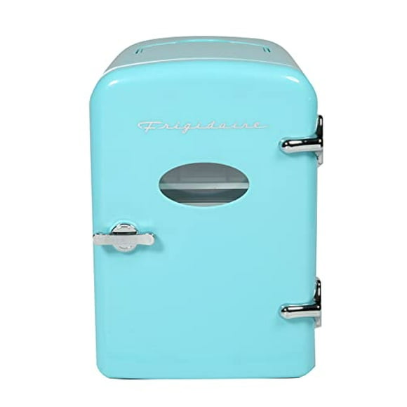 Frigidaire Efmis175-Blue Portable Mini Fridge-Retro Extra Large 9-Can Travel Compact Refrigerator, Blue