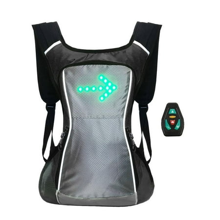 

IMSHIE LED Turn Signals Backpack Turn Signal Safety Bag with Direction Indicator USB Charging Guiding Light for Night Running Walking Cycling LED Glowing Reflective Backpack pretty