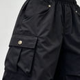 thumbnail image 5 of Nugftut Boys Pants Relaxed Outdoor Cargo Pants Elastic Waist Sports Pants with Pockets Size 13-14, 5 of 6