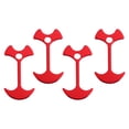 thumbnail image 1 of 4 unids/pack de clavijas de aluminio para tienda de campaña, cuerda de viento para acampar al aire libre, cadenas de anclaje, clavos para suelo de cubierta (rojo), 1 of 5