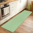 thumbnail image 3 of Green Large Area Rugs for Bedroom Living Room, Soft Non Slip Carpet Bedside Rug, Minimalist Solid Color Modern Abstract Rectangular Floor Cover Kitchen Accent Rug 2'x6' for Dining Room/Office, 3 of 9