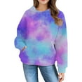 thumbnail image 4 of Mercatoo Girls Boys Hoodies Cute ??2k Tie Dye Print Sweatshirt Casual Comfy Soft Long Sleeve Pullover Toddler Fall Winter Warm Clothes, 4 of 7