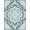 Blue, Pattern 8, variant on Design&I 8'x10' Washable Area Rug Sleek Flatweave Pet Friendly Ocean Themed Beachy Flowing Ripple Seaside Inspired Theme Nautical for King Size Bedroom, Under Bed