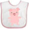 thumbnail image 3 of Inktastic Cute Pig Boys or Girls Baby Bib, 3 of 4