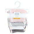 thumbnail image 2 of Hudson Baby Girl Shorts Bottoms 4-Pack, Pink White, 3-6 Months, 2 of 6