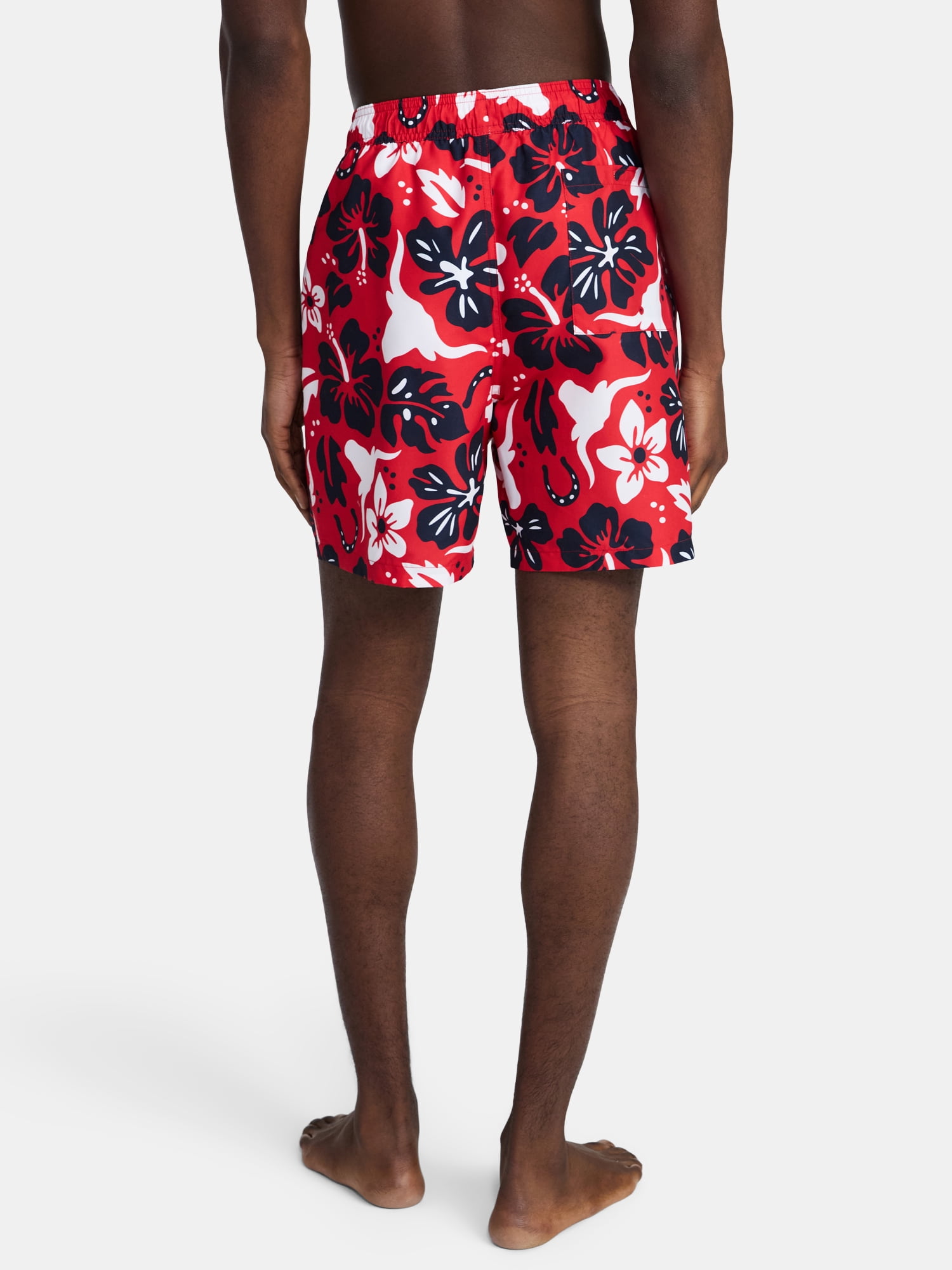 Men's & Big Men's Americana Swim Trunks, 7" Inseam, Sizes S-3XL
