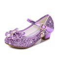 thumbnail image 1 of Zapatos de princesa de tacón alto para niñas, zapatos de primavera y otoño para niños, zapatos para niñas, zapatos de cristal para niñas, 1 of 6