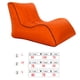 thumbnail image 4 of Soidarity Portable Lazy Air Lounge Chair Inflable Sleeping Camping Bed Beach Sofá Bolsa Deportes acuáticos naranja 70*90*65cm Soidarity HW5621-02, 4 of 6