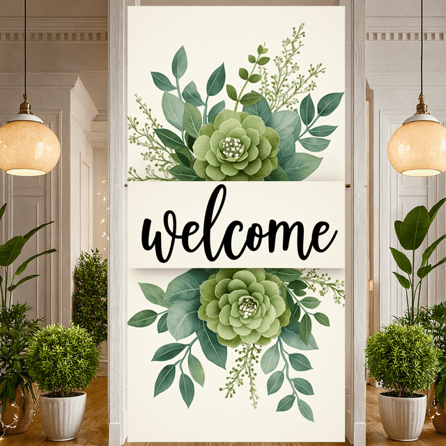 Colorful Design Unicorn Banner Fairy Tale Welcome Decorative Vibrant Polyester for Kids Party Baby Shower Nursery Decor Celebration