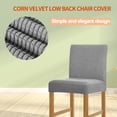 thumbnail image 4 of Funda protectora para silla de comedor, funda protectora universal para muebles de oficina, Protector exterior, funda giratoria, suministros para el hogar, gris plateado, 2 paquetes tholdsy HA012490-03, 4 of 5