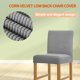 thumbnail image 4 of Funda protectora para silla de comedor, funda protectora universal para muebles de oficina, Protector exterior, funda giratoria, suministros para el hogar, gris plateado, 2 paquetes Speravity HA012490-03, 4 of 5