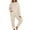 Beige, variant on Women'S Pajamas Long Sleeve Pullover Pants Set Womens Loungewear Womens Pjs Sets Winter