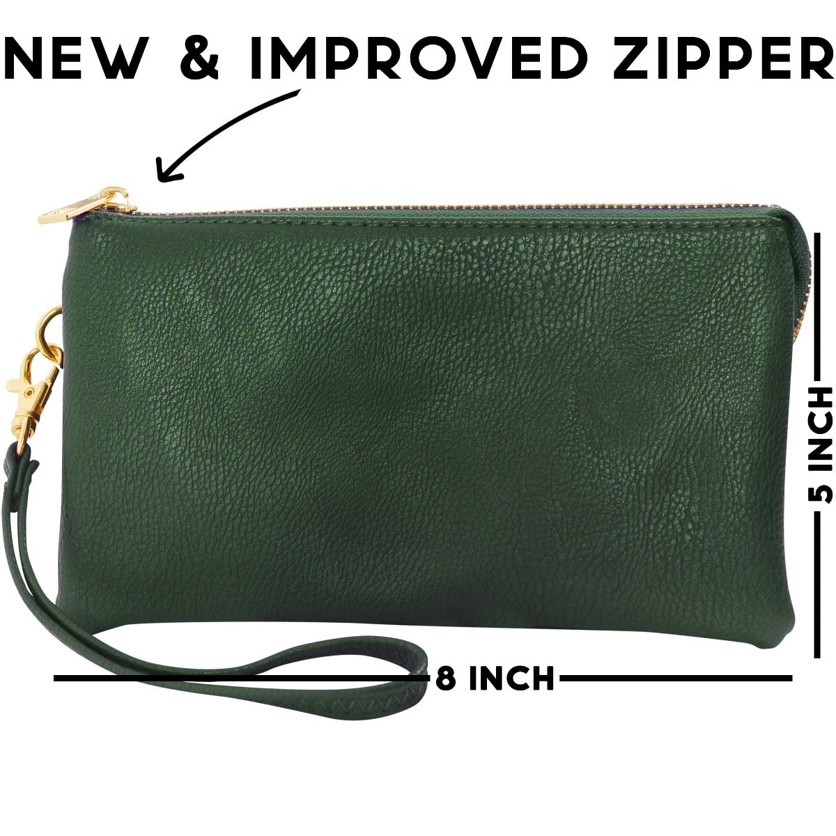 Humble Chic Clutch Purse Wristlets for Women - Vegan Leather