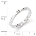 thumbnail image 3 of SS White Ice .03ct. Diamond Ring Size 8, 3 of 3