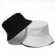 thumbnail image 5 of Verano Hombres y Mujeres Plegable Puro Color Fisherman Sombrero Sombrero de Sol Bucket Cap Reversible Doble Lado de desgaste, 5 of 8