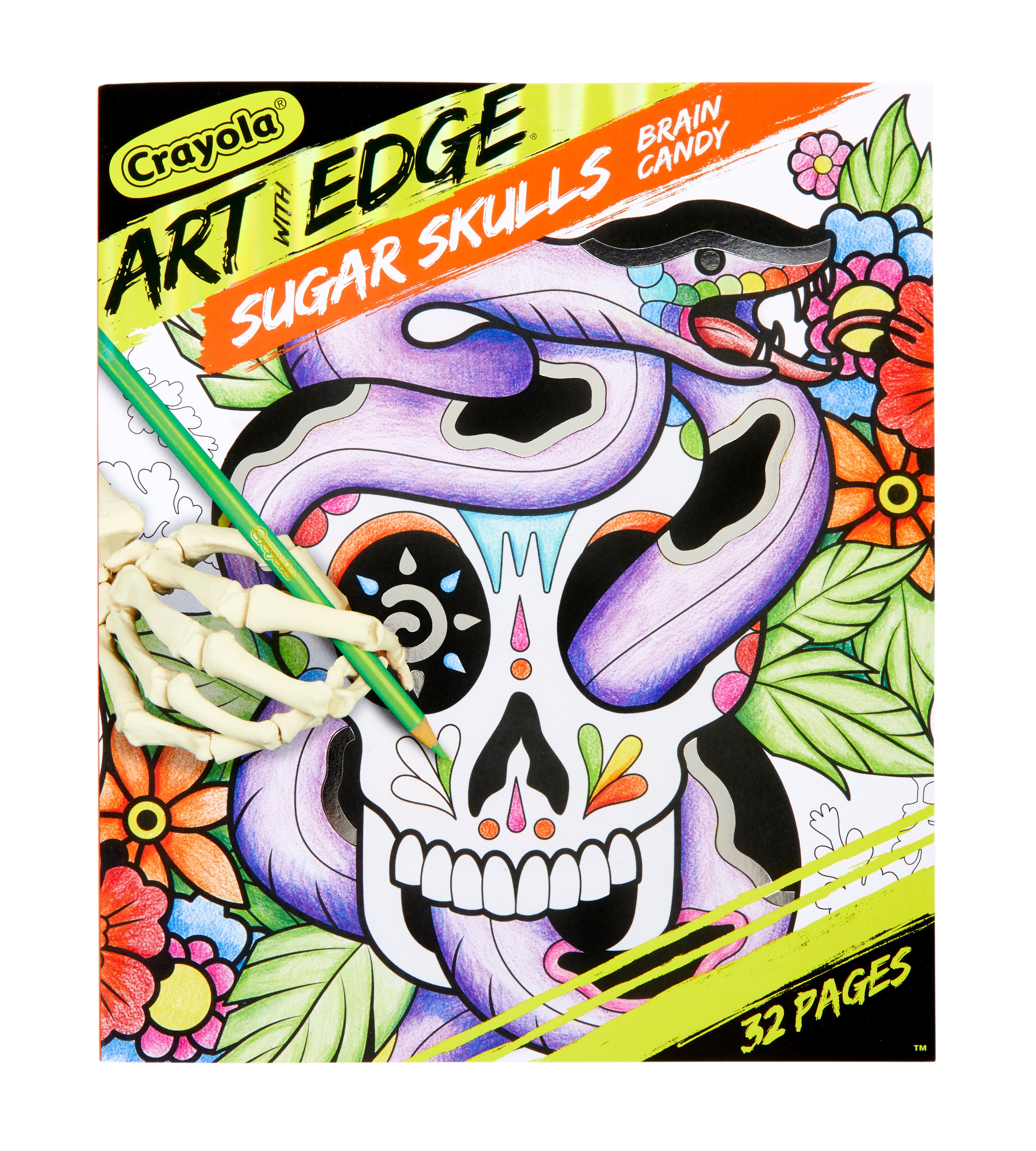 Crayola Art with Edge Sugar Skulls Coloring Books, 40 Pages, Volume 3 Child, Unisex