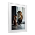 thumbnail image 2 of Stupell Industries Contemporary Kitten Becomes Lion Illusion White Framed Print Under Glass, 17 x 21, by Scott Stulberg, 2 of 8
