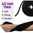 thumbnail image 2 of 2-Pack Soft Cotton Rope Durable Thick Rope Skin Friendly Smooth Cotton Rope 10 Meters/32 Feet 8MM Multipurpose Protecting Ending Twisted Long Rope Red-Black by Torubia, 2 of 6