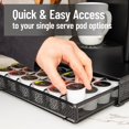 thumbnail image 3 of Mind Reader Single Serve Coffee Pod Drawer, 36 Pod Capacity, Countertop Organizer, Metal, 12.75" L x 13" W x 3" H, Black, 3 of 7