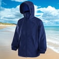 thumbnail image 2 of Htigea Women's Summer Sun Hooded Jackets Full Zip Long Sleeve UPF 50+ UV Protection Tops Outdoor Hiking Running Vacation Coats Navy XL, 2 of 5