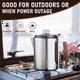 thumbnail image 2 of Cafeteras de percolador para estufa para acampar, cafetera de percolador de acero inoxidable para acampar al aire libre en casa, 9 tazas, 2 of 4